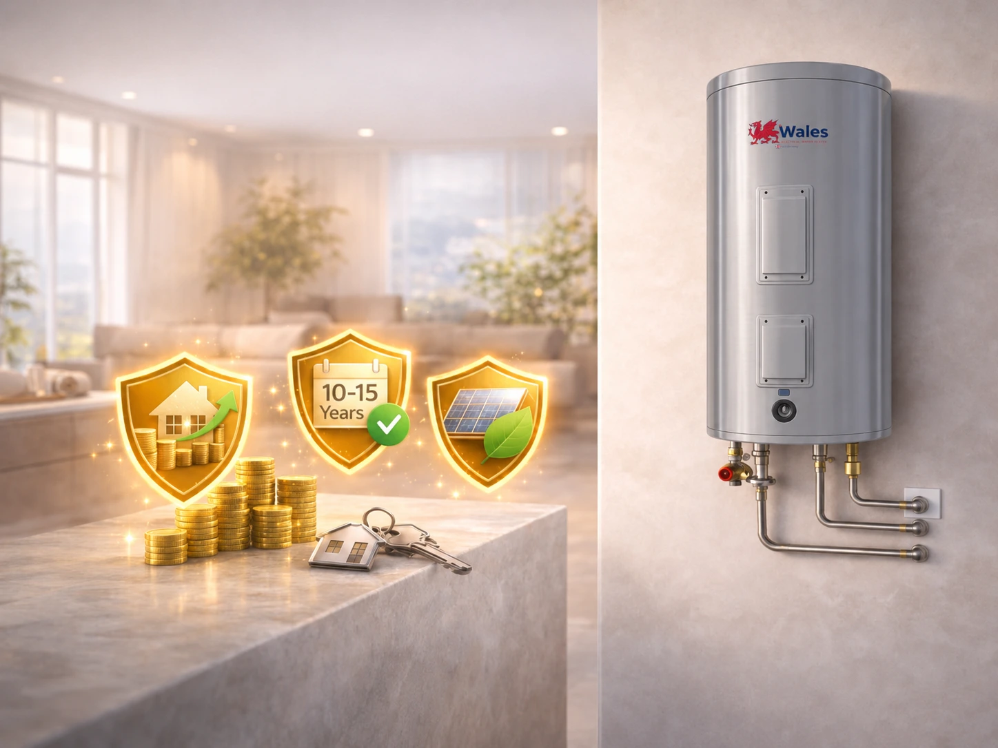 Storage heater for villas